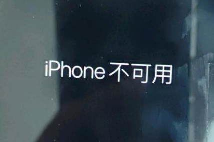 殷都苹果服务网点分享锁屏界面显示“iPhone 不可用”如何解决 